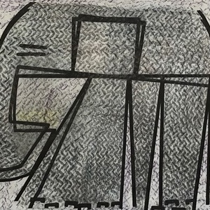 2017-Piel de elefante III, Grafito y crayón sobre papel, 62 x 92 cm