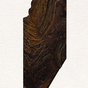 Serie STRATES, S/T II, detalle, 2022, collage de papel, 30 x 22 cm