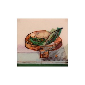 peas in a bowl iii tela 37x39 cm, 2025