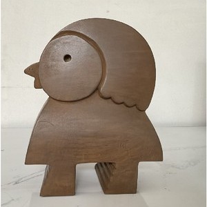2025-Gallo de salon, Escultura en bronce, 24 x 19 x 10.5 cm