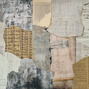 2025-Vista de pajaro I, Collage sobre papel, 28 x 38 cm
