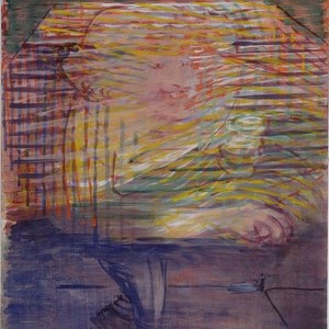 Soltera, temple sobre tela, 80 x 90 cm