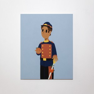 Soldado liberal con mandarina